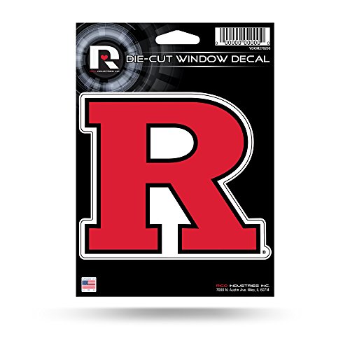 Rico Industries NCAA Rutgers Scarlet Knights Die Cut Vinyl Decal, 5.75" x 7.75"