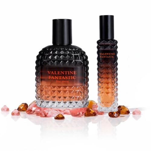 Valentine Fantastic Cologne for Men, Premium Glass Bottle with Oriental Notes, Eau de Parfum and 3.4 Fl Oz / 100ML + 30ML Travel Spray, Fragrance for Men Gift Set - Image 7