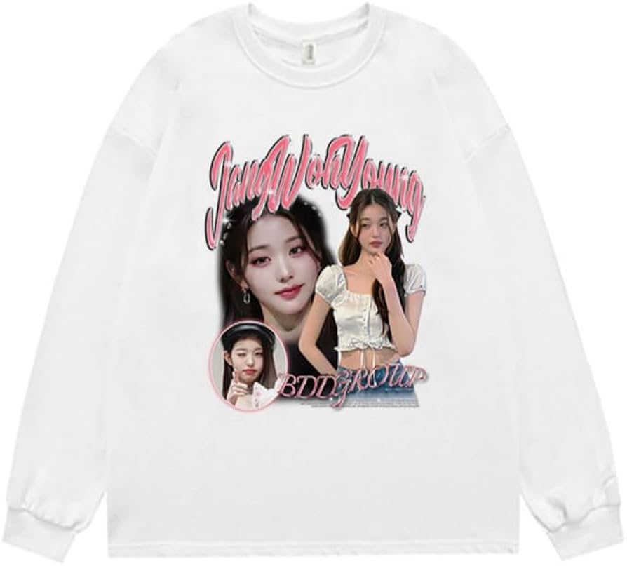 Amazon.co.jp: IVE ウォニョン グッズ Tシャツ 長袖 スウェット アイブ