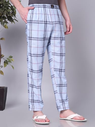 Image of Urban Scottish Men's Lounge Pants 100% Cotton Men's Lounge Night Pant Comfortable Leisure-Wear Lower with an Elastic Waist-Band and Regular Fit Track Pants, Machine Washable Stay at Home