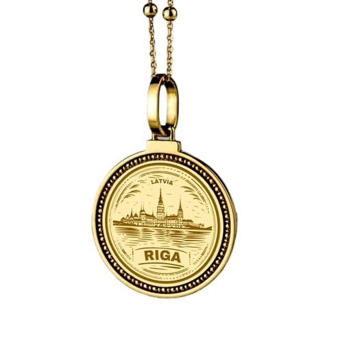 Pendentif rond 28 mm argent 925 gravé Christ soleil catholique plaqué or LK_ENGP_0479
