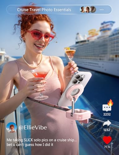 image for LISEN Airplane Phone Holder Travel Essentials for Women Long Flight Es