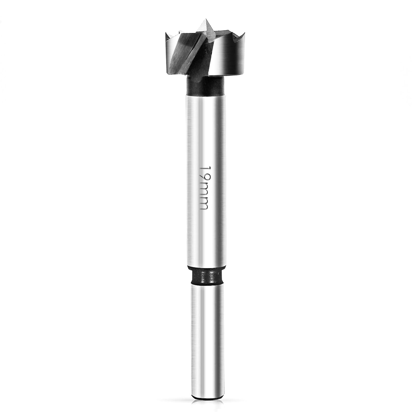 BAIDETS Forstner Drill Bit 19mm - Precision Woodworking Bit with Round Shank, Forstner Bit Compatible with Drills & Drill Presses