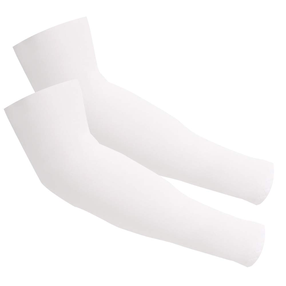 FOOTINSOLE.COM2 Pair UV Sun Protection Cooling Arm Sleeves for Cycling, Running, Golf, Driving Sleeves for Men & Women
