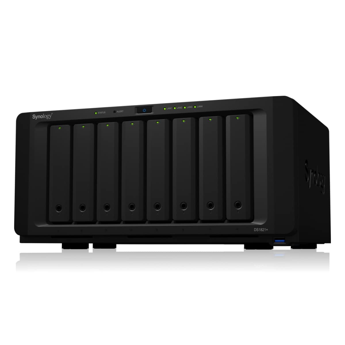 Synology DiskStation DS1821+ Network Attached Storage Drive (Black