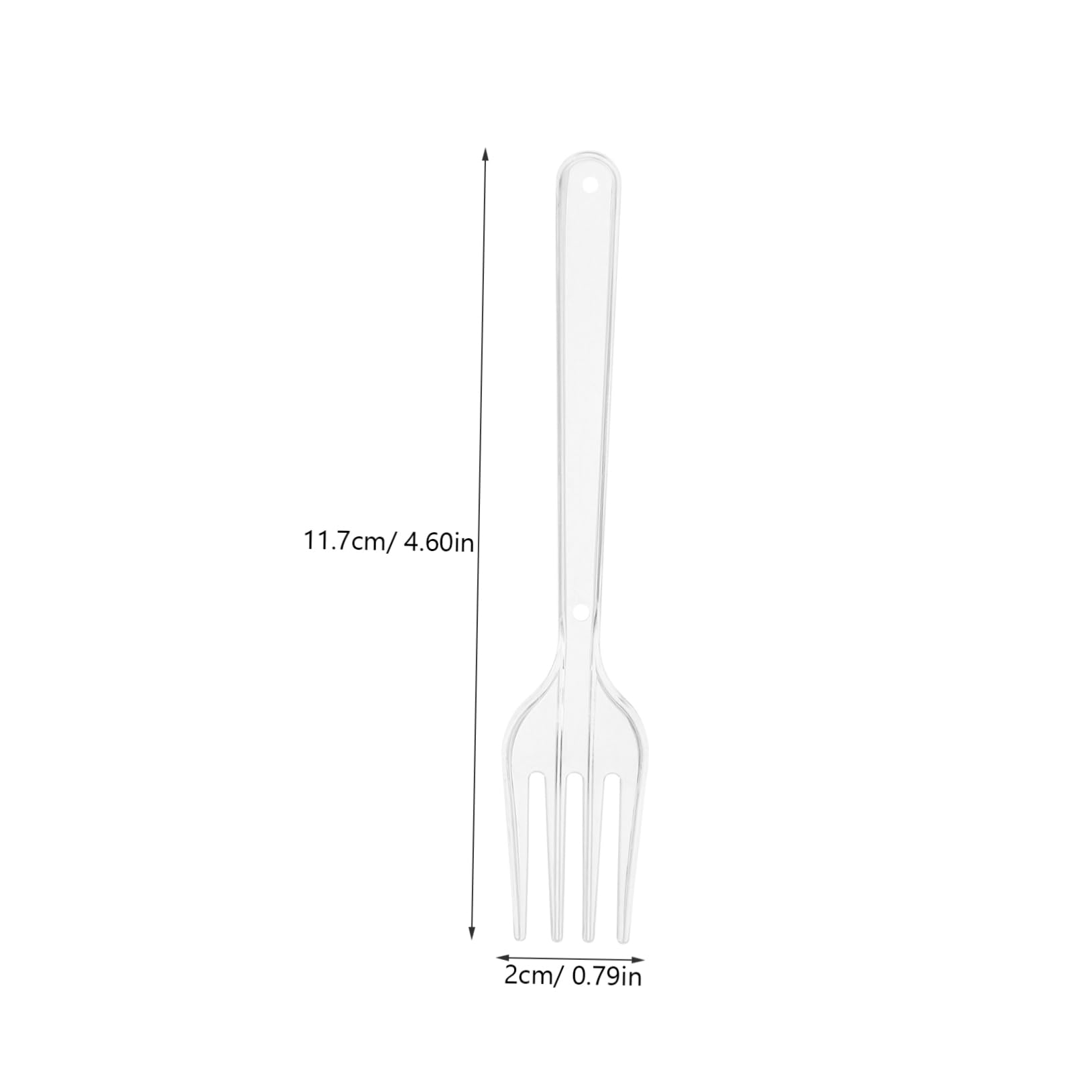 Gogogmee Long Handle Tableware 100pcs Plastic Forks Home Party Convenient Forks