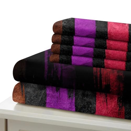Parure de lit microfibre 135x200 imprimé 3D abstrait fermeture éclair - 7