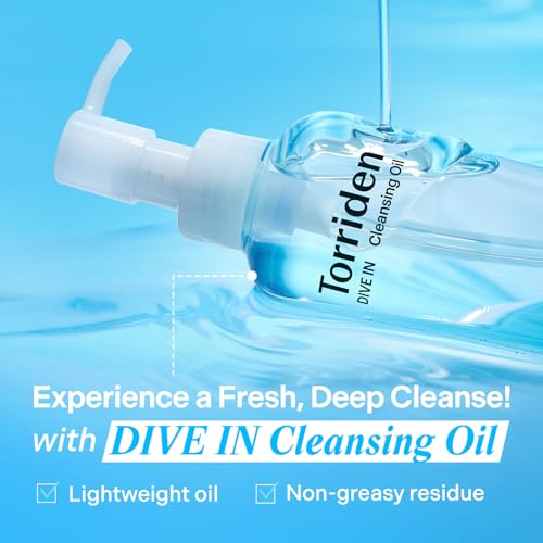 Torriden DIVE IN Cleansing Oil 200ml (6.76 fl.oz.) | Makeup Blackhead Remover | Hydrating Deep Facial Cleanser for All and Sensitive Skin | Hyaluronic Acid, Panthenol, Allantoin | Korean Skin Care - Image 4