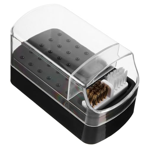 CANIGHT 箱 ネイルアート収納ボックス ネイルドリルビットコンテナ 保管用ネイルドリルビットホルダー ネイルドリルビットオーガナイザー マニ ネイルビットホルダー プラスチック