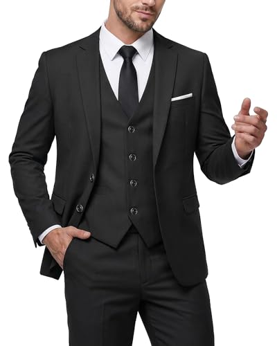 MY'S Men's 3 Piece Slim Fit Suit Set