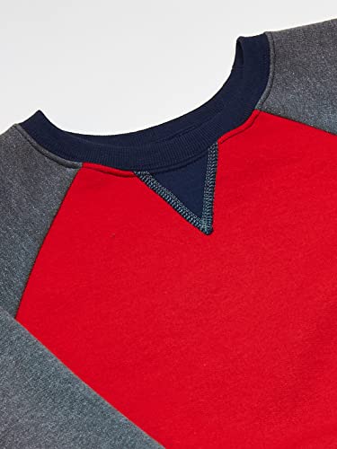 Fruit of the Loom boys Fleece Sweatshirts, Hoodies, Sweatpants & Joggers Shirt, Sweatshirt - True Red, X-Small US2