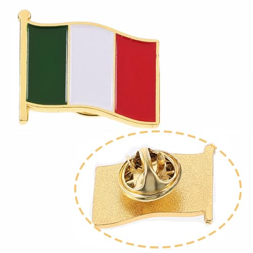 GALPADA 30pcs Italian Flag Pin Badge Italy Country Flag Lapel Enamel Brooch National Emblem Badges Novelty Accessory for Clothes Bags Jewelry Accessories3