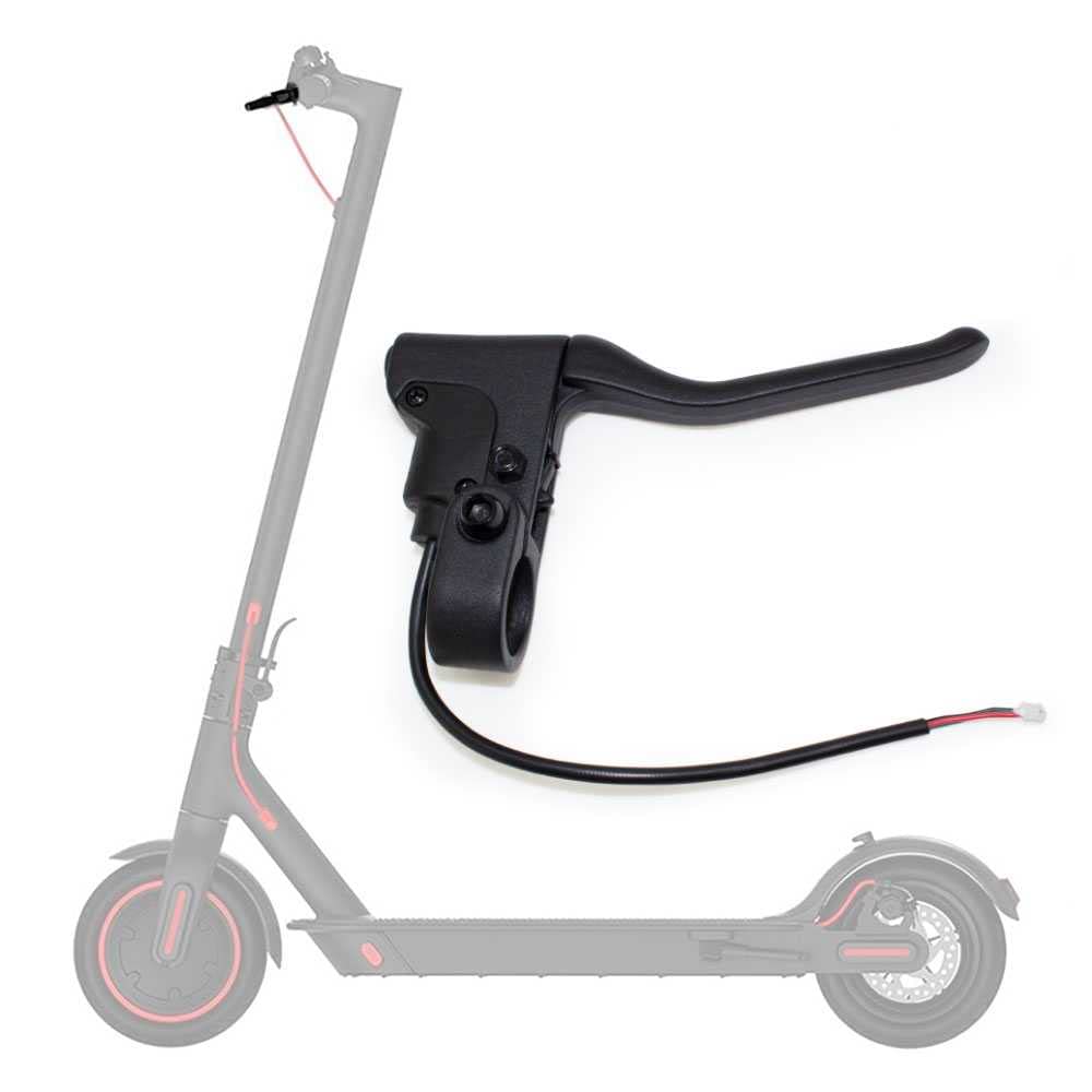OcioDual Uchwyt hamulca w kolorze czarnym, zamiennik kompatybilny z Xiaomi 1S M365 Pro, zapasowa dźwignia hamulca z lakierowanego na czarno aluminium