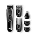 Braun MGK 3020 - Set de Afeitado Multifunción, Precisión para Estilismo de Barba y Cabello, 6 en 1, Negro