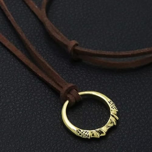 retsamradassaT Elden Game Ring Necklace - Elden Metal Ring Necklace3