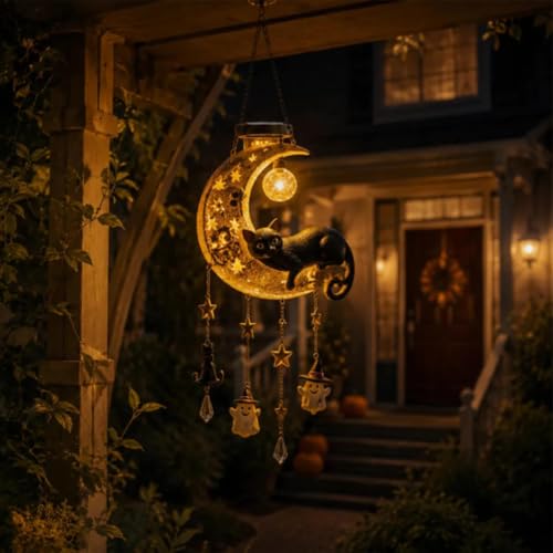 Luces solares de Halloween automáticas e impermeables para balcón y terraza 3