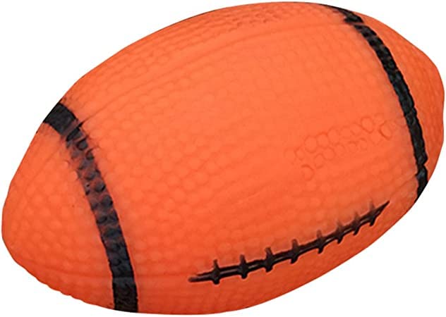 Image of Puppy Squeaky Toys Combo of 4 - Chicken Toy -Ball in Ball - Plain Bone - Baseball Squeaky Toys for Dogs & Puppies (Pack of 4) - Multicolor (Combo-G)