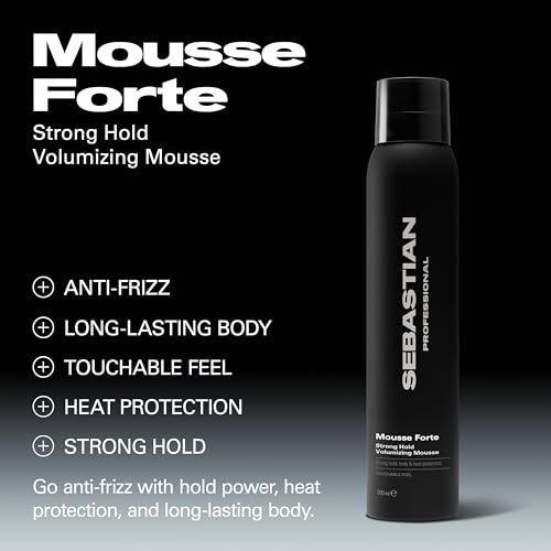 Image of Sebastian Professional Mousse Forte | Strong-Hold Hair Styling Mousse