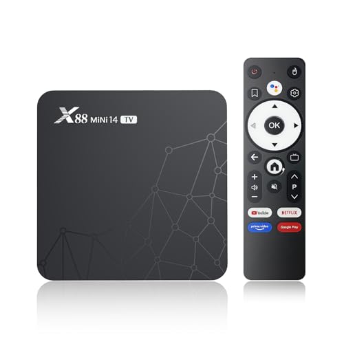 Android TV Box 14.0, Android Box RK3518pro+ 2GB RAM 32GB ROM Support Dual-WiFi 2.4G/5.8G WiFi6 BT5.0 USB3.0 Ethernet 10/100M LAN 8K 3D HDR10 HD Video Android Box