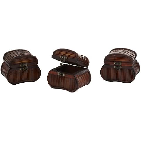 Nearly Natural Bamboo Chests, Set of 3 Cover