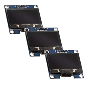 AZDelivery 3 x 1,3 inch OLED SSH1106 128 x 64 pixel I2C Display compatibel met Arduino en Raspberry Pi Inclusief E-Book!