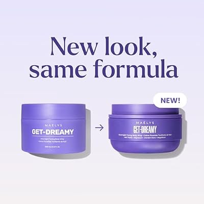 MAELYS GET-DREAMY Overnight Toning Whip - Cellulite Cream & Skin Tightening Support with Milk Thistle + Uva-Ursi - Moisturizing Body Cream in a Whipped Texture (6.8 Fl Oz)