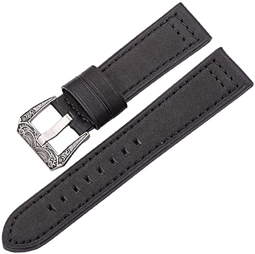 Bracelet de montre en cuir véritable marron pour remplacer un bracelet usé