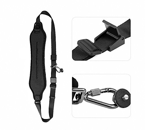 Blue d® - Correa de hombro profesional antideslizante para todas las cámaras DSLR, SLR 5, color negro