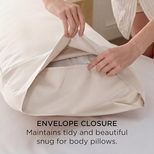 Image of Bedsure PureWoven Body Long Pillowcase, 100% Rayon Derived from Bamboo