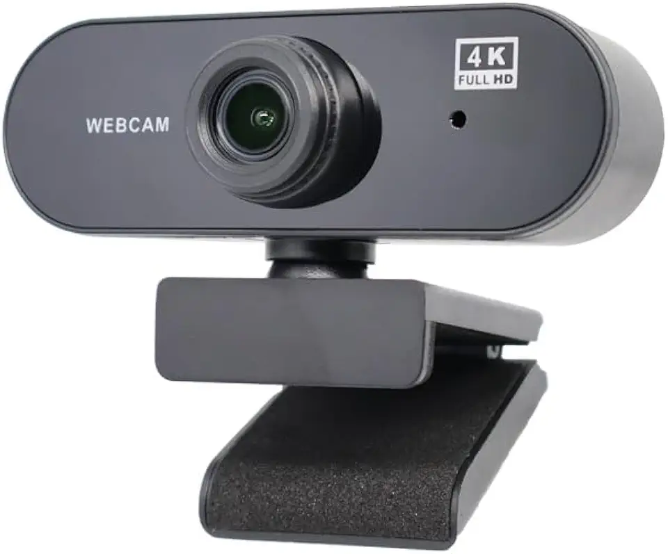 Webcam 4K para PC, foco automático PDAF, microfones com cancelamento de ruído AI duplo, correção automática de luz, webcam Plug & Play