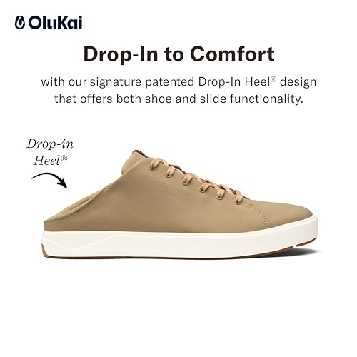 OLUKAI Lae'ahi Li Men's Sneakers, Drop-in Heel & All-Day Comfort, Breathable Lining, Waxed Canvas4
