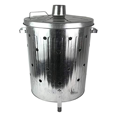 Mojawo Feuertonne 75 Liter verzinkt I Gartenabfall schnell und einfach...
