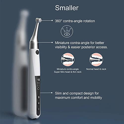 Image of Qualdent Eighteeth Extreme Dental Endomotor - Ultra-Lightweight (99g) | Ergonomic Cordless Endodontic Motor | 16:1 Gear Ratio | Rotary & Reciprocating Modes | LED Display | Rechargeable