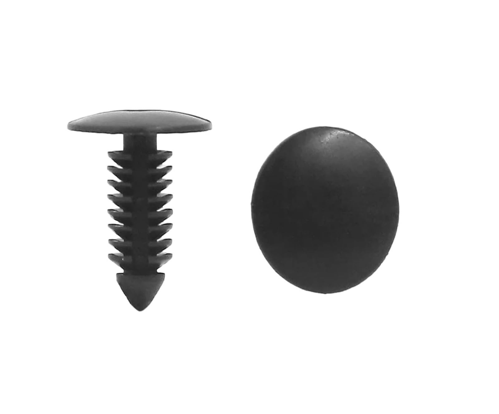 KXFVYNE 20/50Pcs 8mm Auto Fastener/Hole Nylon Car Clips Fenders Bumper Shield Retainer Plastic Rivet(50pcs)