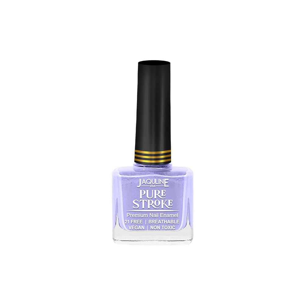 JAQULINE USA Pure Stroke Nail Enamel | Chip Resistant, Quick-Drying | Luminous Finish | Breathable, Non-Toxic, Ethanol-Free | Vegan Friendly | Smooth Application - Heavenly, 10ml-image-44