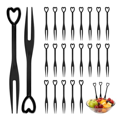 VYNZOR Lot de 200 Petites Fourchettes Jetables pour Apéro, Fourchettes à Dégustation pour Nourriture, Fruits, Fromage, Format Mini Pratique à Ranger