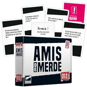 Jeu de Cartes Olé! Studio - Le Jeu qui Ruine Vos Amitiés ! Qui Sera l'Ami de Merde de la Soirée ?