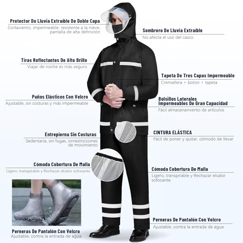 Opiniones y reviews de Impermeable Negro para comprar online. 8 Imagen adicional