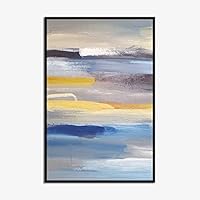 Framed Canvas Wall Art Colorful Texture Canvas Prints Home Artwork Decoration for Living Room,Bedroom - 16x24 inches