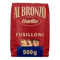 Barilla Pasta Al Bronzo Fusilloni 500g I Nudeln aus Bronze-Formen, Saucenhaftung auf die italienische Art, 100% hochwertiger Hartweizen verleiht den vollmundigen Geschmack