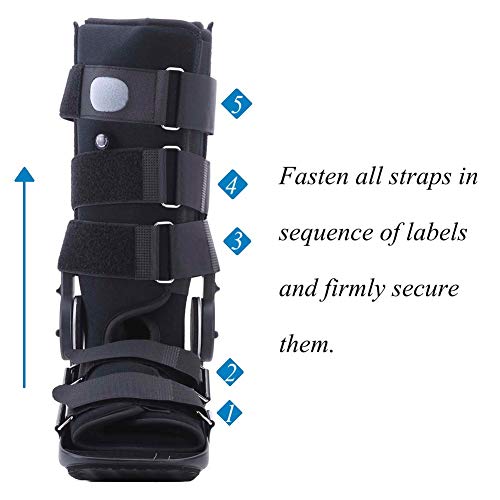 Medibot Adjustable ROM Air Cam Walking Boot for Broken Fracture Ankle Sprain Relief Size M - Thumbnail 5