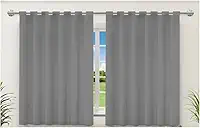 ' Cortina Blackout Para Sala Quarto Cozinha 200x140 cm Pelicula corta luz Alças para Varão, Cortina em PVC Antimofo Fácil Limpeza Cortina 2 metros por 1 metro e 40 centímetros (Não Acompanha Varão) '