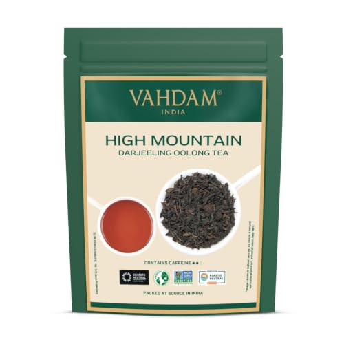VAHDAM High Mountain Oolong Tea Leaves(3.53oz|50+ Cups)Premium Whole Rolled