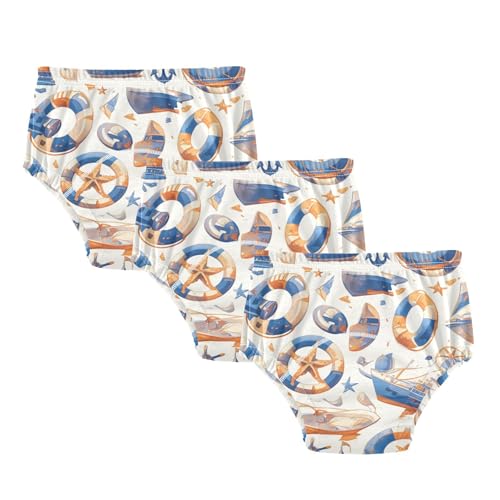 Foiosoh Baby Infant 3 Packs Potty Training Must Haves Pants Leakproof Nighttime Training Underwear for Boys Girls