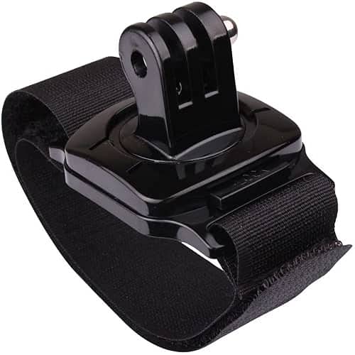 CABLEPELADO Correa Ajustable de Muñeca con Giro 360° Compatible con Cámara GoPro, Banda de Nylon y PVC, Compatible con GoPro 1, 2, 3, 3+, 4, Montura Segura para Deportes y Actividades al Aire Libre