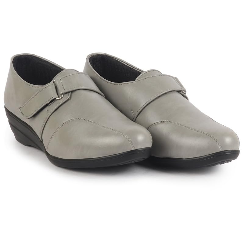 Image of FAUSTO Women's Outdoor Fashion Hook and Loop Platform Heel Wedges