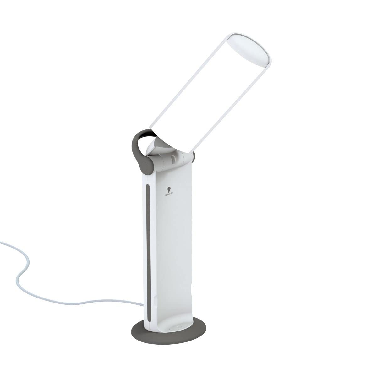 daylight D35070 Twist 2 Go™, Lampada LED portatile, luce diurna 6000K, 3 livelli luminosità, paralume Easy Twist, ricaricabile fino a 8h – per lettura, artigianato, lavoro