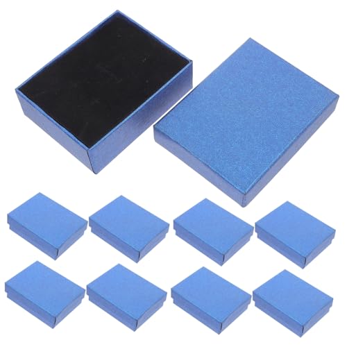 YOSADIER 10個 ジュ 収納ボックス 宝?色スポンジ付き ケース 指輪 レット用