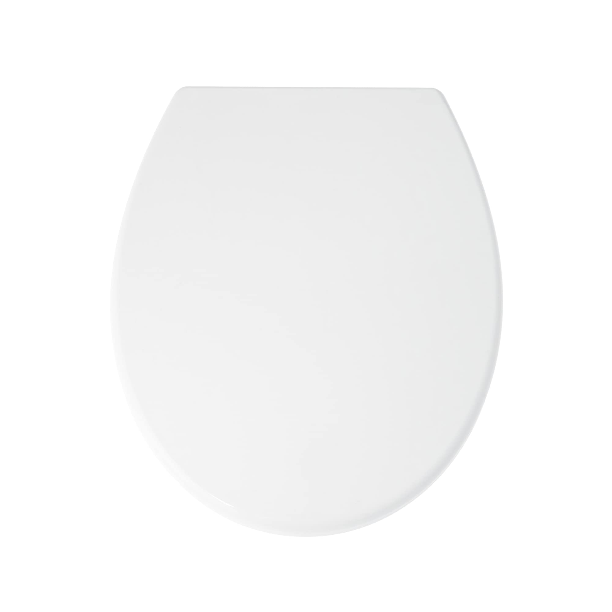 Blue Canyon Cambridge Thermoplastic Toilet Seat with Non-Slip Seat Bumpers & Heavy-Duty Stainless-Steel Hinges–Soft Close Toilet Seat-One Button Quick Release Toilet Seats-Universal Fixings (White) — image 1