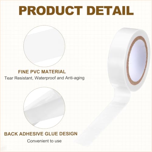 MECCANIXITY 6 Pcs Drum Stick Tape, 0.6in x 14.6 Yard Drumstick Wrap Tape Heat Shrink Wrap Anti-Slip for Drum Grip miniatura 3